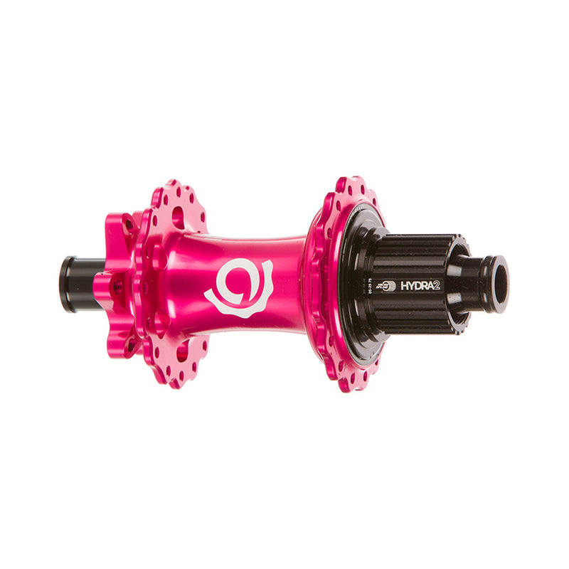 Load image into Gallery viewer, Industry Nine Hydra 2 Boost MicroSpline, Disc Hub, Rear, 32H, 12mm TA, 148mm, Shimano Micro Spline, Pink