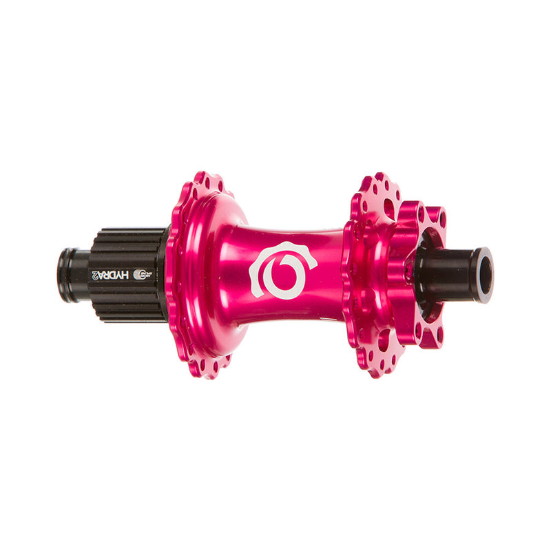 Load image into Gallery viewer, Industry Nine Hydra 2 Boost MicroSpline, Disc Hub, Rear, 32H, 12mm TA, 148mm, Shimano Micro Spline, Pink