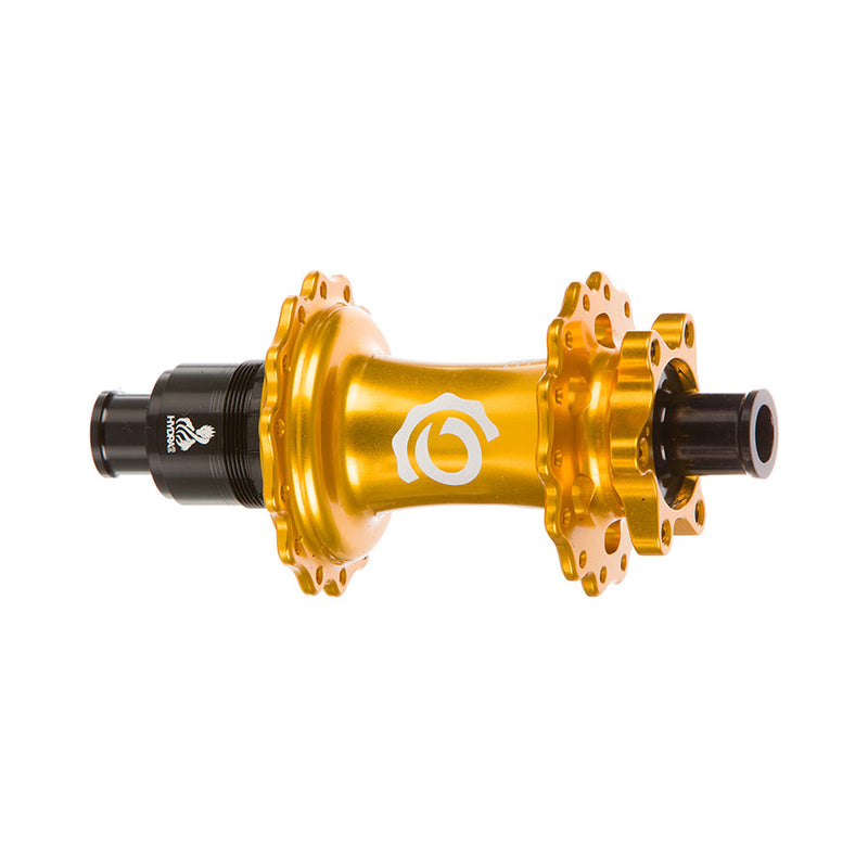 Load image into Gallery viewer, Industry Nine Hydra 2 Boost XD, Disc Hub, Rear, 32H, 12mm TA, 148mm, SRAM XD, Gold