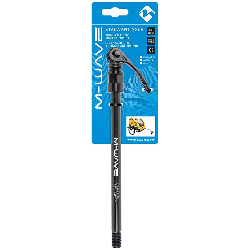 Load image into Gallery viewer, M-Wave Stalwart 171mm Thru Axle, Rear, 12x142mm TA, Length: 171mm, Thread Length: 20mm, Thread Pitch: M12x1.00, Stalwart