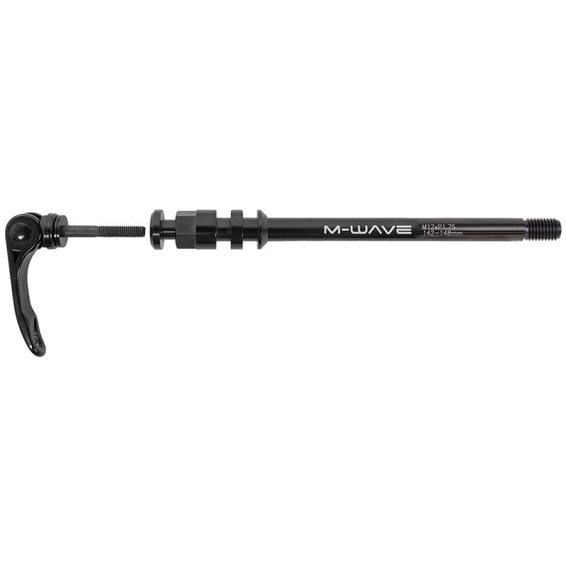 Load image into Gallery viewer, M-Wave Stalwart 180mm Thru Axle, Rear, 12x142mm TA, Length: 180mm, Thread Length: 20mm, Thread Pitch: M12x1.75, Stalwart