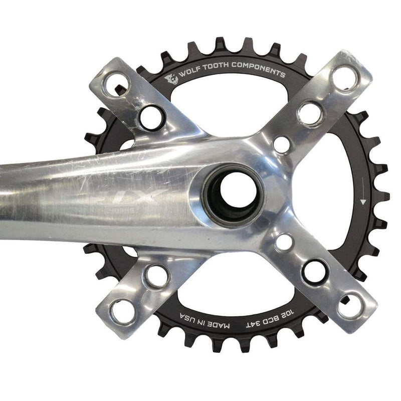 Load image into Gallery viewer, Wolf Tooth XTR M960 32t 102 BCD Drop-Stop Aluminum Chainring - 9/10/11/12-Speed Compatibility, Asymmetrical Wear-Resistant Design, 50mm Chainline for 1x Drivetrain Conversion, Durable 7075-T6 Alloy, Black