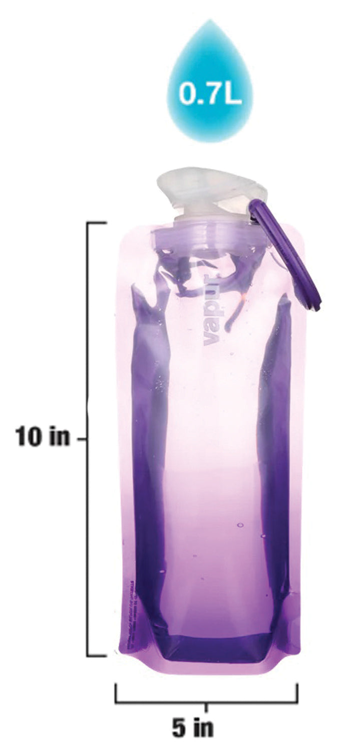 Load image into Gallery viewer, Vapur 0.7L Gradient Lavender Collapsible Water Bottle - Stay Hydrated On-the-Go!