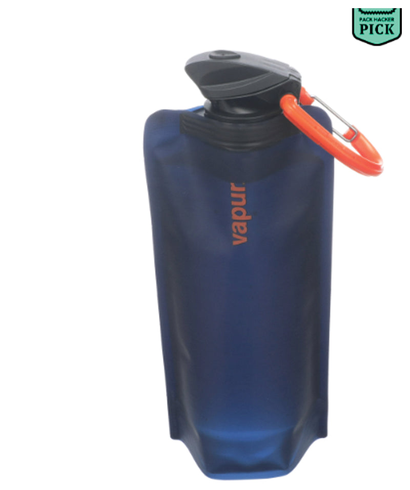 Load image into Gallery viewer, Vapur 1L Eclipse Night Blue: Collapsible Water Bottle for On-the-Go Hydration