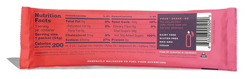 Load image into Gallery viewer, Tailwind Nutrition Caffeinated Raspberry Endurance Fuel - Single Serving Pack of 12