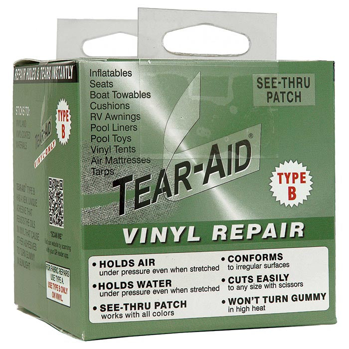 Load image into Gallery viewer, Tear-Aid Type A Vinyl Repair Tape & Patches Bundle Waterproof, UV-Resistant, Flexible Rip Repair Kit