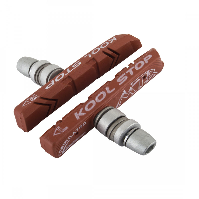 Load image into Gallery viewer, Pack of 2 Pairs, Kool-Stop Mountain V-Brake Pads Threaded Post for Linear Pull