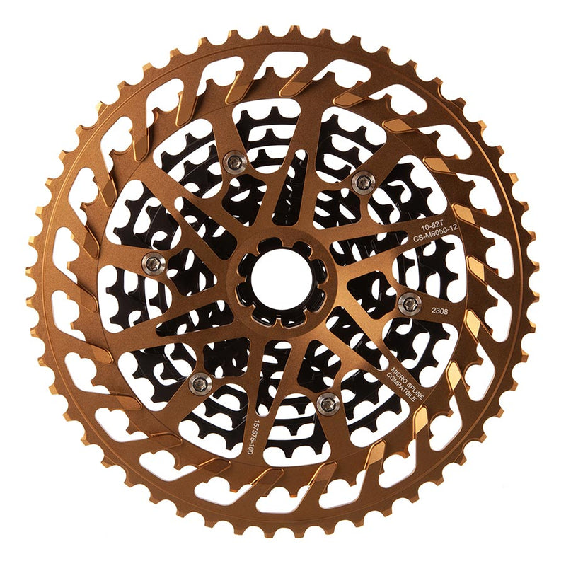 Load image into Gallery viewer, TRP EVO 12 Cassette Gold Speed: 12, 10-52T