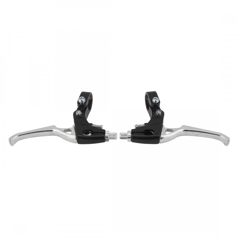 Load image into Gallery viewer, Clarks 2B V-Brake Levers Black/Silver Pair