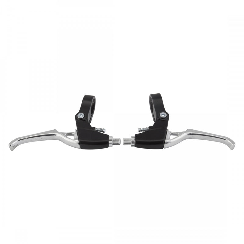 Load image into Gallery viewer, Clarks 2B V-Brake Levers Black/Silver Pair