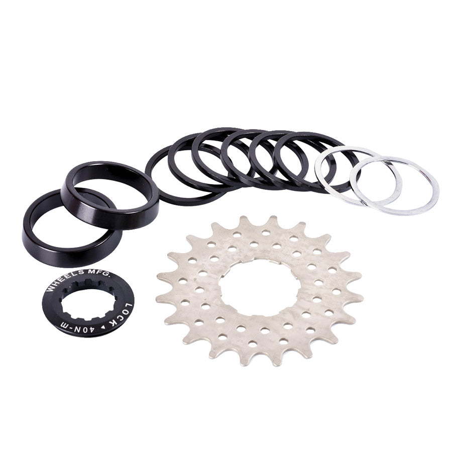 Wheels Manufacturing 20T HG Cassette Spacer Kit for Shimano HG Hub