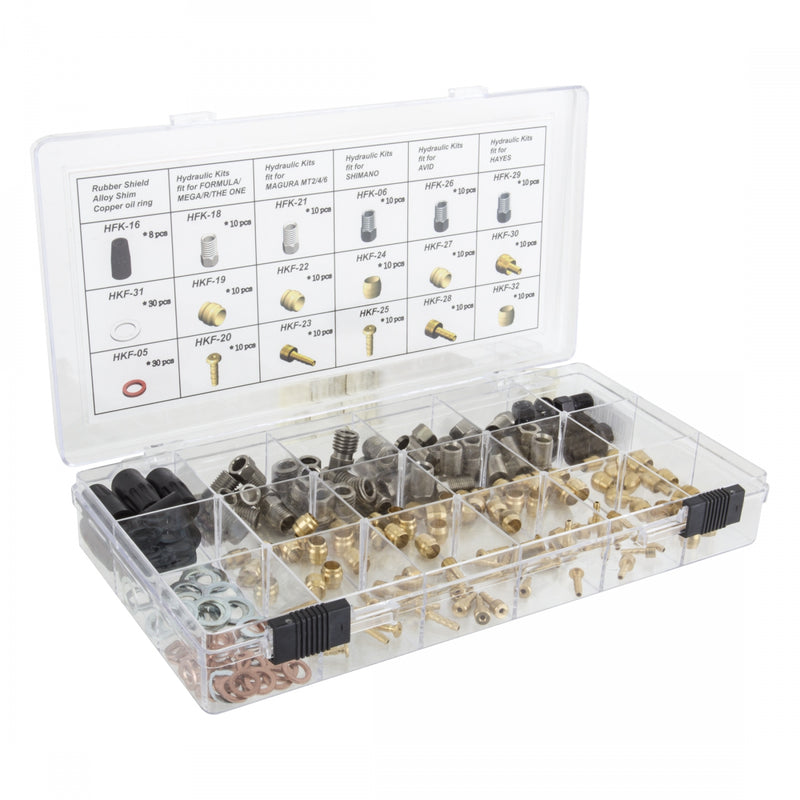 Load image into Gallery viewer, Clarks HYD-02 Hydraulic Brake Caliper Fitting Kit Sram/Shimano Caliper Side