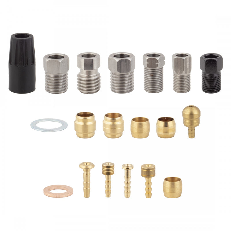Load image into Gallery viewer, Clarks HYD-02 Hydraulic Brake Caliper Fitting Kit Sram/Shimano Caliper Side