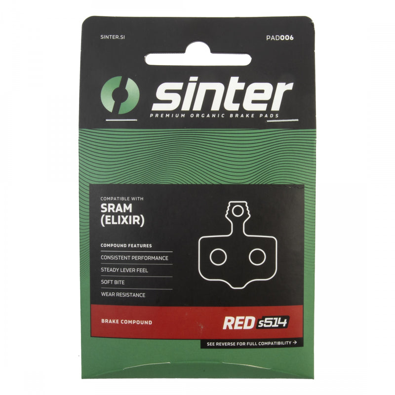 Load image into Gallery viewer, Sinter RED s514 Avid DB1, DB3, DB5, Elixir, Elixir CR, Elixer R, X0, XX / Sram Force AXS HRD, Red AXS HRD (2nd Gen 2pc