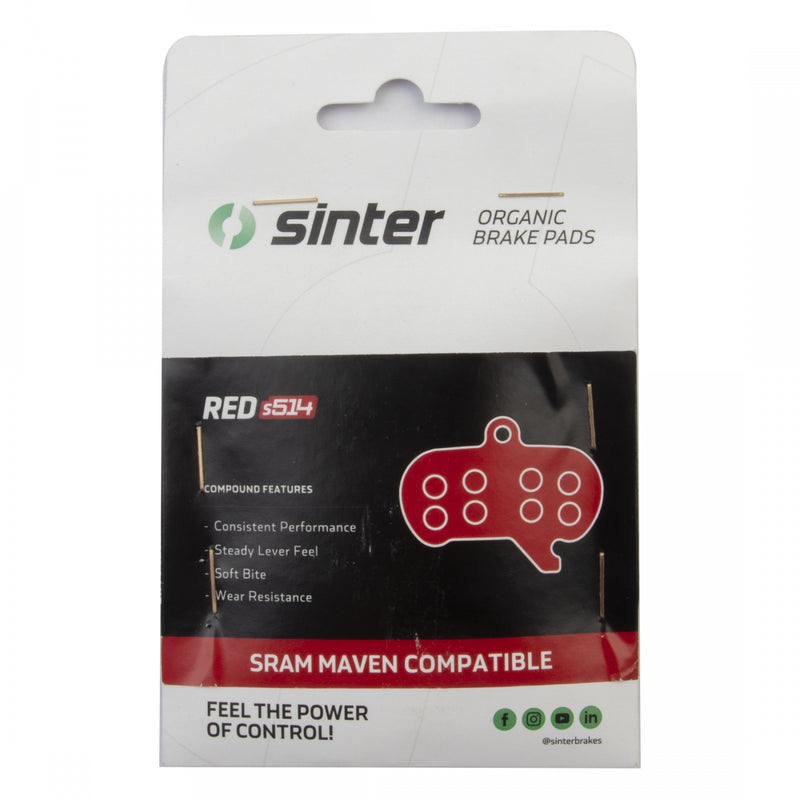 Load image into Gallery viewer, Sinter RED s514 Sram Maven Organic 52