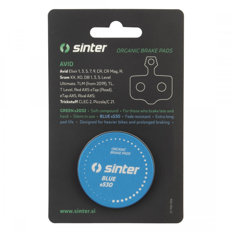 Load image into Gallery viewer, Sinter BLUE s530 Avid DB1, DB3, DB5, Elixir, Elixir CR, Elixer R, X0, XX / Sram Force AXS HRD, Red AXS HRD (2nd Gen 2pc