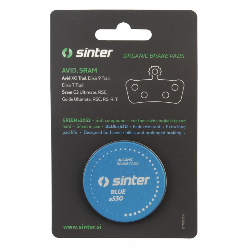 Load image into Gallery viewer, Sinter BLUE s530 Avid Elixir 7, Elixir 9, X0 Trail / Sram G2 R, G2 RS, Guide, Guide G2 ULT, Guide R, Guide RS, Guide