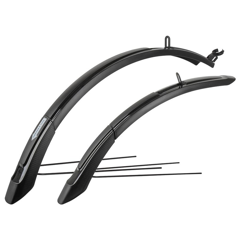 Load image into Gallery viewer, M-Wave Mud Max F+R ADJ L Fender, 26''-29'', 62mm, Black