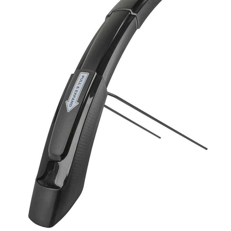 Load image into Gallery viewer, M-Wave Mud Max F+R ADJ L Fender, 26''-29'', 62mm, Black