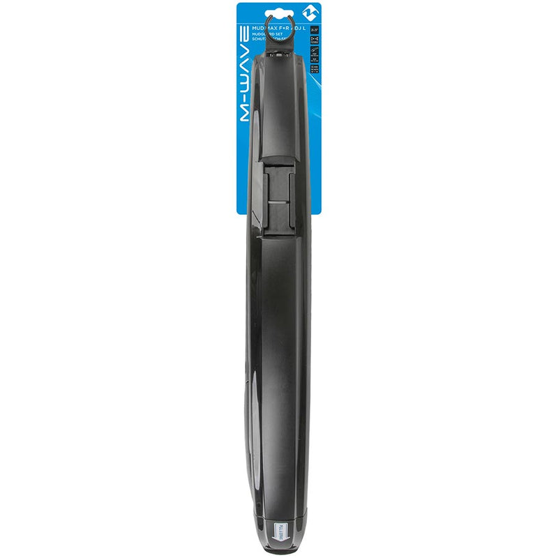 Load image into Gallery viewer, M-Wave Mud Max F+R ADJ L Fender, 26''-29'', 62mm, Black
