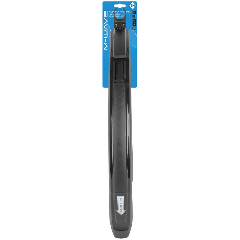 Load image into Gallery viewer, M-Wave Mud Max F+R ADJ S Fender, 20''-24'', 55mm, Black