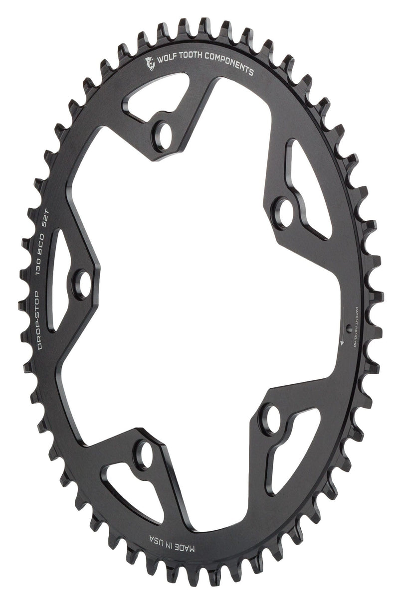 Load image into Gallery viewer, Wolf Tooth Chainring 44t 130 BCD 5-Bolt 10/11/12-Spd Alloy Blk Road Cyclocros