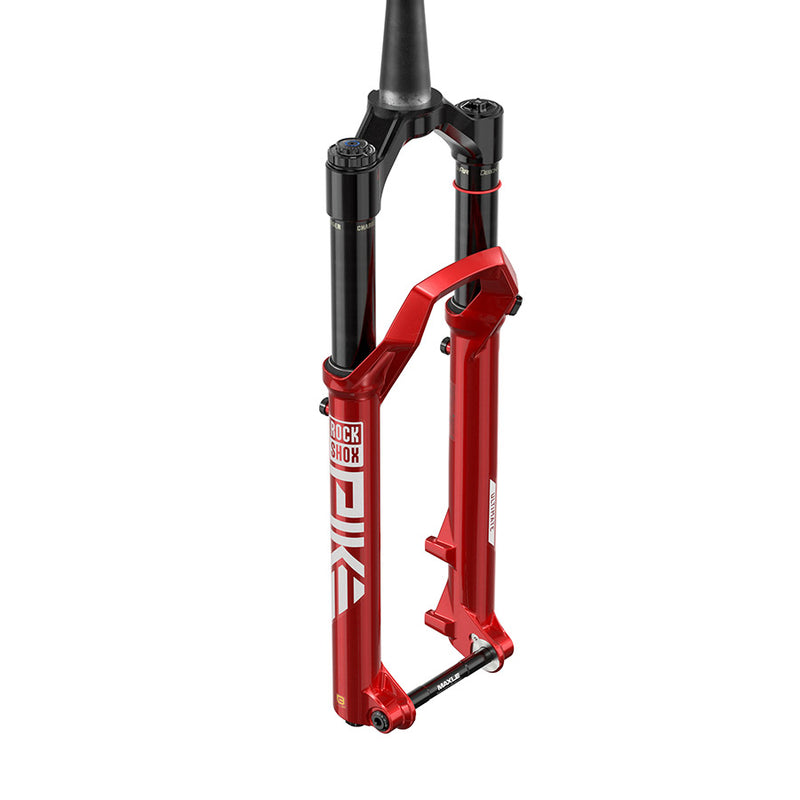 Load image into Gallery viewer, RockShox Pike Ultimate C2 Suspension Fork, 27.5'', DebonAir+ W/ButterCups, 140mm, 1-1/8''-1.5'', 15x110mm TA, Rake: