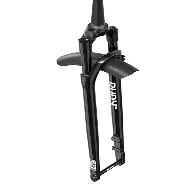 Load image into Gallery viewer, RockShox Rudy XL Ultimate A1 Suspension Fork, 700C, Solo Air, 60mm, 1-1/8''-1.5'', 12x100mm TA, Rake: 45mm, Black