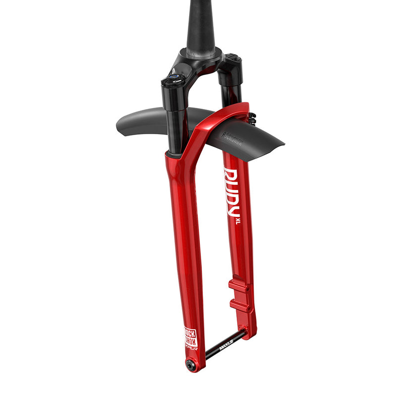 Load image into Gallery viewer, RockShox Rudy XL Ultimate A1 Suspension Fork, 700C, Solo Air, 60mm, 1-1/8''-1.5'', 12x100mm TA, Rake: 45mm, Red