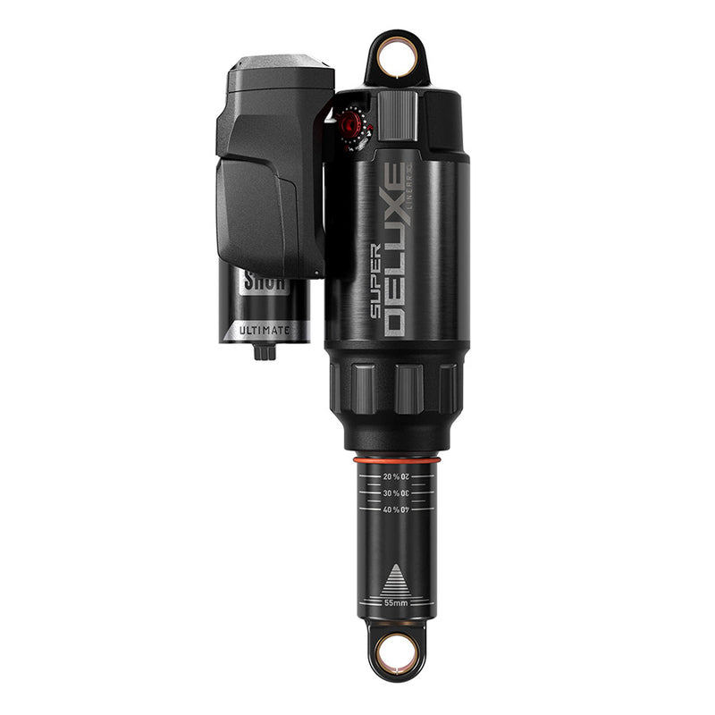 Load image into Gallery viewer, RockShox Super Deluxe FLT Attendant D1, Rear shock, 210x55, Shaft Eyelet: Standard, Body Eyelet: Standard, Token Loc 2,