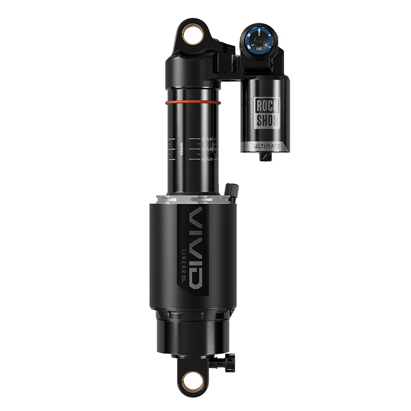 Load image into Gallery viewer, RockShox Vivid Ultimate D1 Rear shock, 230x65, Shaft Eyelet: Standard, Body Eyelet: Standard, 2 Tokens, Reb55/Comp34,