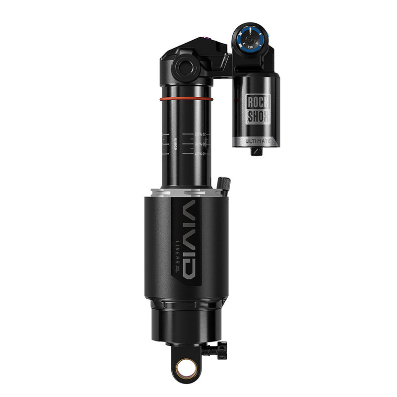 Load image into Gallery viewer, RockShox Vivid Ultimate D1 Rear shock, 205x60, Shaft Eyelet: Standard, Body Eyelet: Trunnion, 1 Token, Reb55/Comp30,