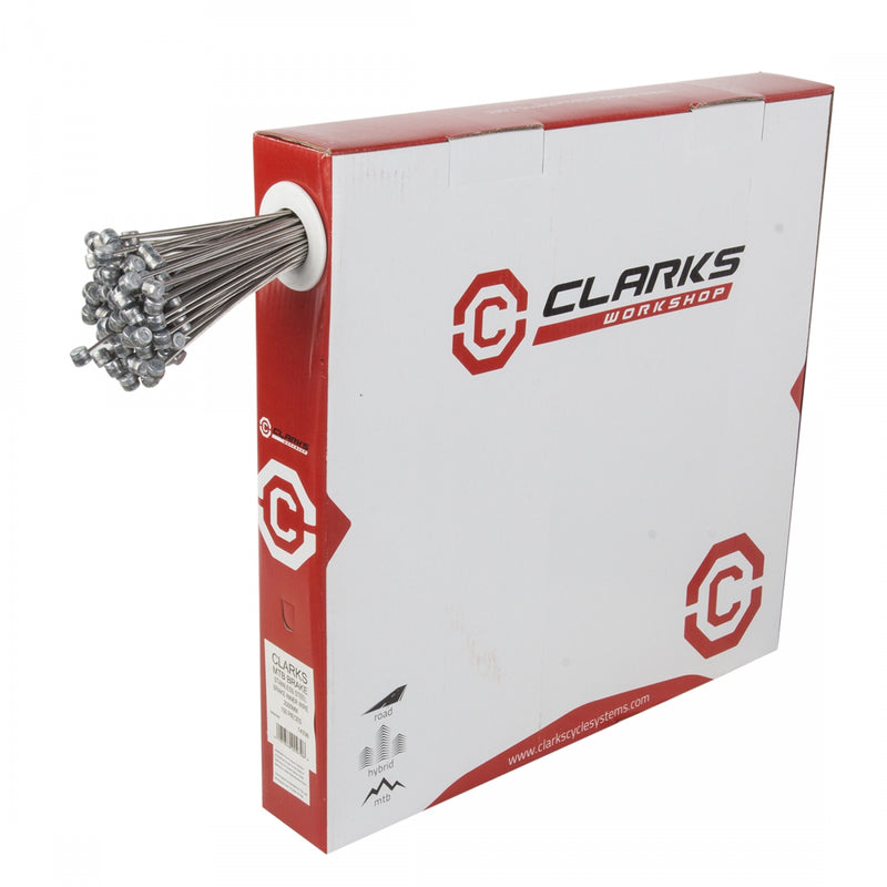 Load image into Gallery viewer, Clarks Bulk Stainless MTB Brake Wires 2000mm 1.5mm Silver | High-Performance Steel Cables for Mountain Biking
