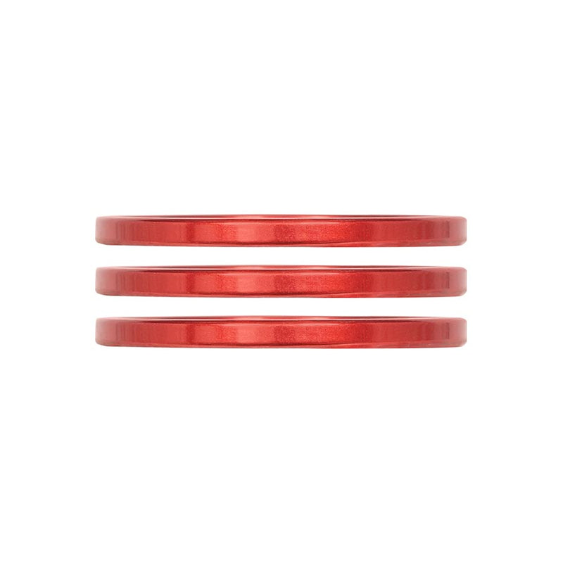 Load image into Gallery viewer, Industry Nine iRiX Headset Spacer, 1-1/8'', Height: 2.5mm, Aluminum, Red, 3pcs