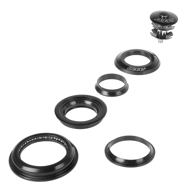 Load image into Gallery viewer, Neco Neco 1 1/8" - 1 12" Semi, Headset, : ZS44/28.6 | ZS56/40, ZeroStack, Complete, Black