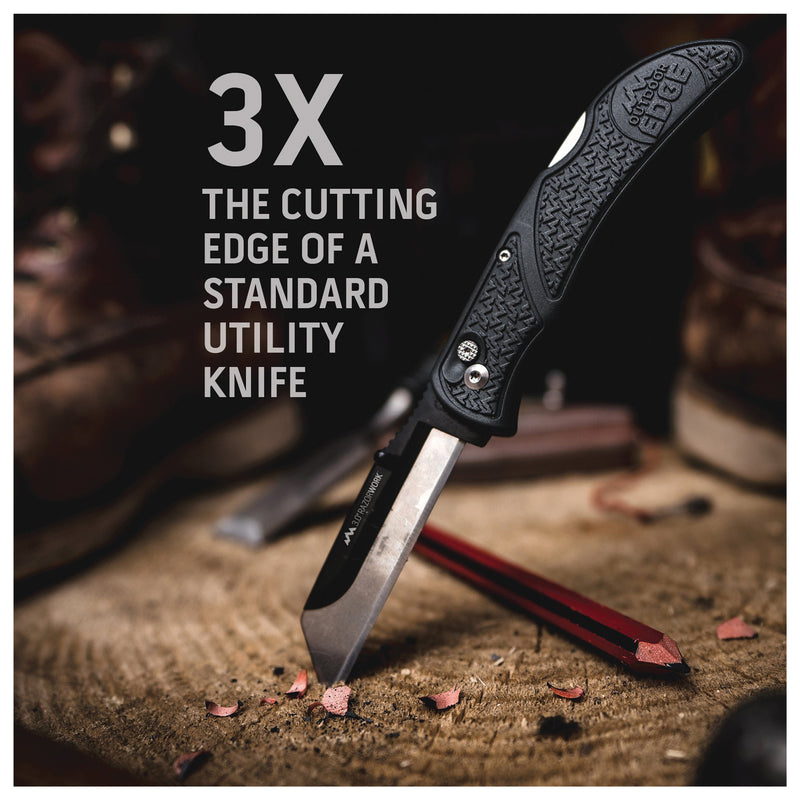 Load image into Gallery viewer, Outdoor Edge 3" Razor-Work Grey Knife with 3 Blades - Perfect for Outdoor Adventures
