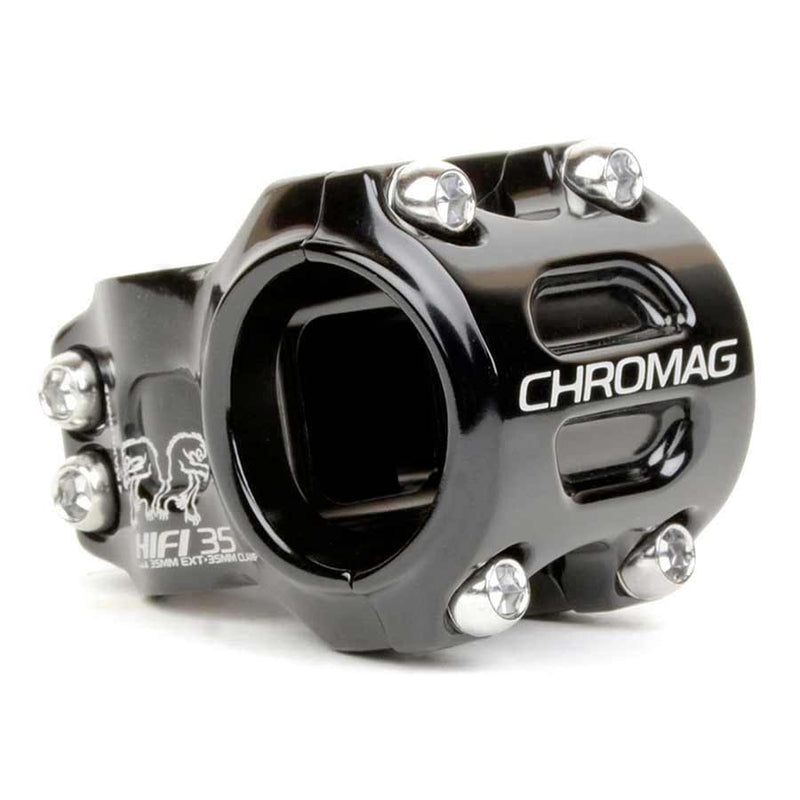 Load image into Gallery viewer, Chromag HiFi Stem Length 35mm Clamp 35mm +/-0 Deg 1 1/8 in Black Aluminum MTB