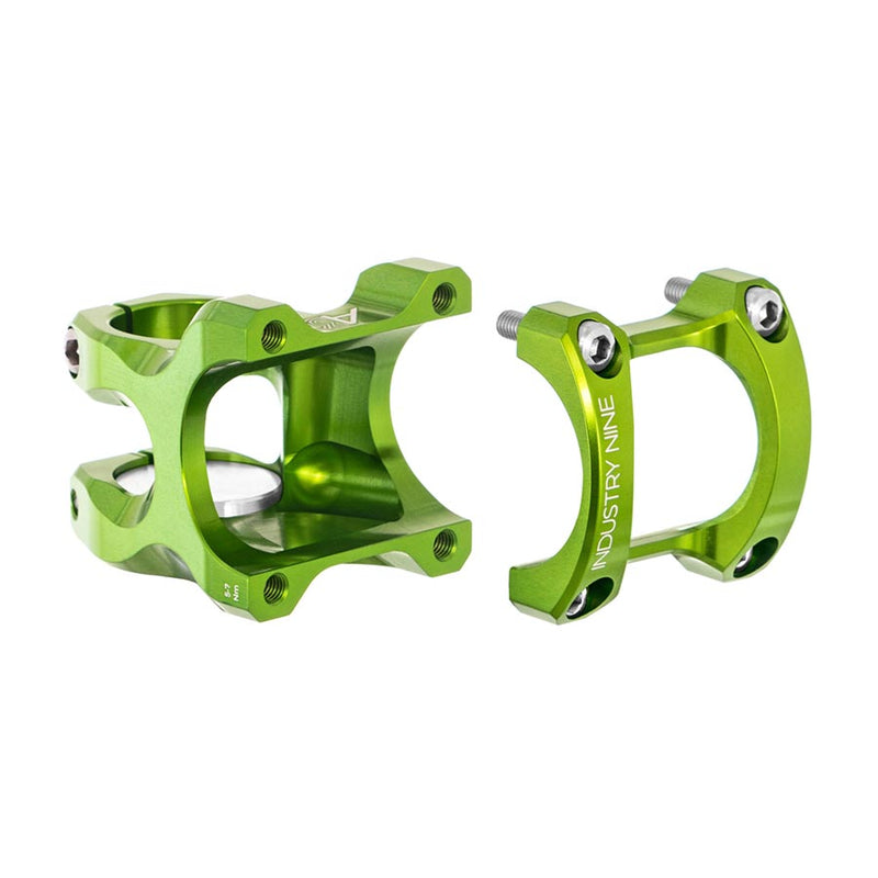 Load image into Gallery viewer, Industry Nine A318 Stem Diameter: 31.8mm, Length: 40mm, Steerer: 1-1/8'', 6°, Lime Green