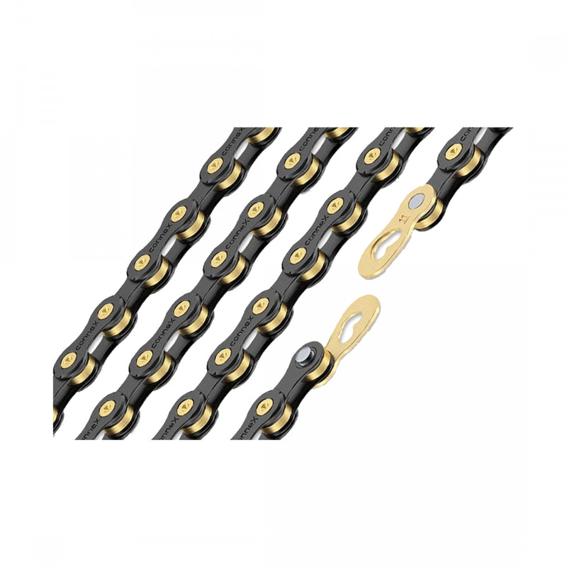 Load image into Gallery viewer, Connex 11sB Chain 11-Speed 118 Links Black/Gold Stainless Steel