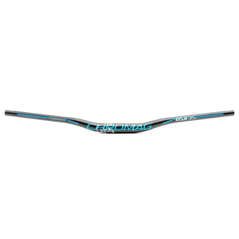 Load image into Gallery viewer, Chromag Fubars OSX 35 Handlebar - Aluminum, 35mm Rise, 35mm, 800mm, Black/Blue