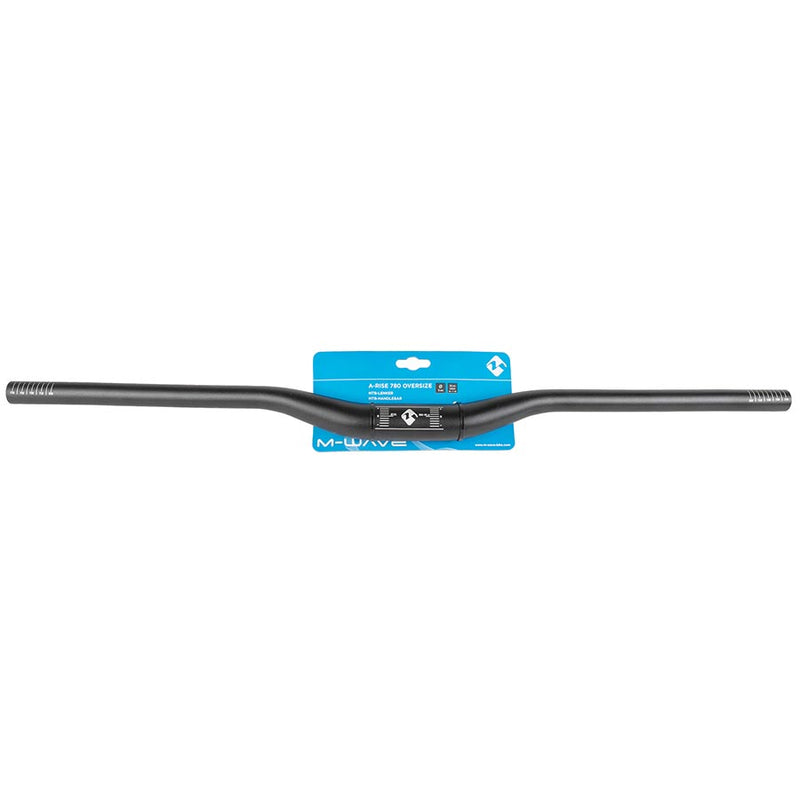Load image into Gallery viewer, M-Wave A-Rise 780 Oversize MTB Handlebar, Diameter: 35mm, 780mm, Rise: 20mm, Black