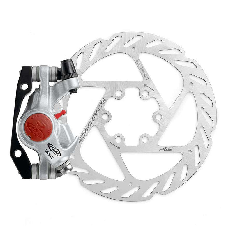 Load image into Gallery viewer, Avid BB5 Road Disc Brake Caliper and 160mm G2 Clean Sweep Rotor Platinum Front or Rear