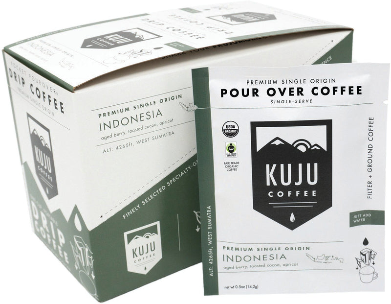 Load image into Gallery viewer, Kuju Coffee Papua Camp Pocket Pourover - Convenient and Delicious Coffee on the Go! Pack of 6