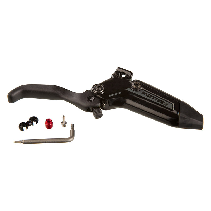 Load image into Gallery viewer, SRAM Motive Silver Disc Brake Lever Assembly - Aluminum Lever Blade, Gloss Biack, A1+
