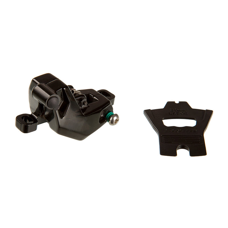 Load image into Gallery viewer, SRAM Motive Silver Disc Brake Caliper Assembly - Front/Rear, Post Mount, 4-Piston, Gloss Black, A1+