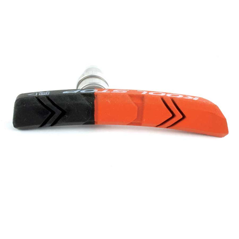 Load image into Gallery viewer, Kool-Stop Mountain V-Brake Pads Threaded Post Dual Compound Black and Salmon