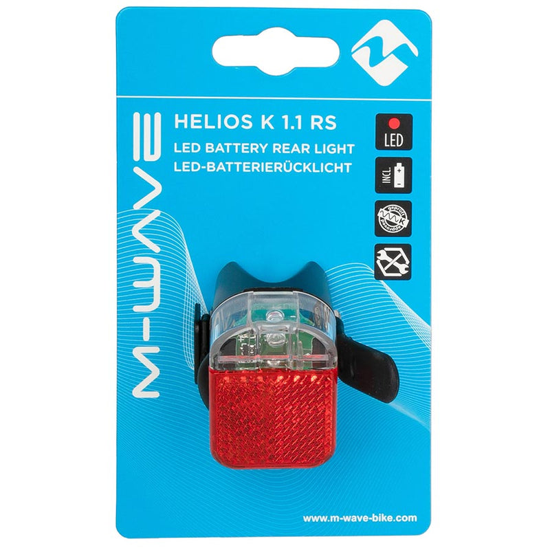 Load image into Gallery viewer, M-Wave Helios K 1.1 RS Light, Rear, Black