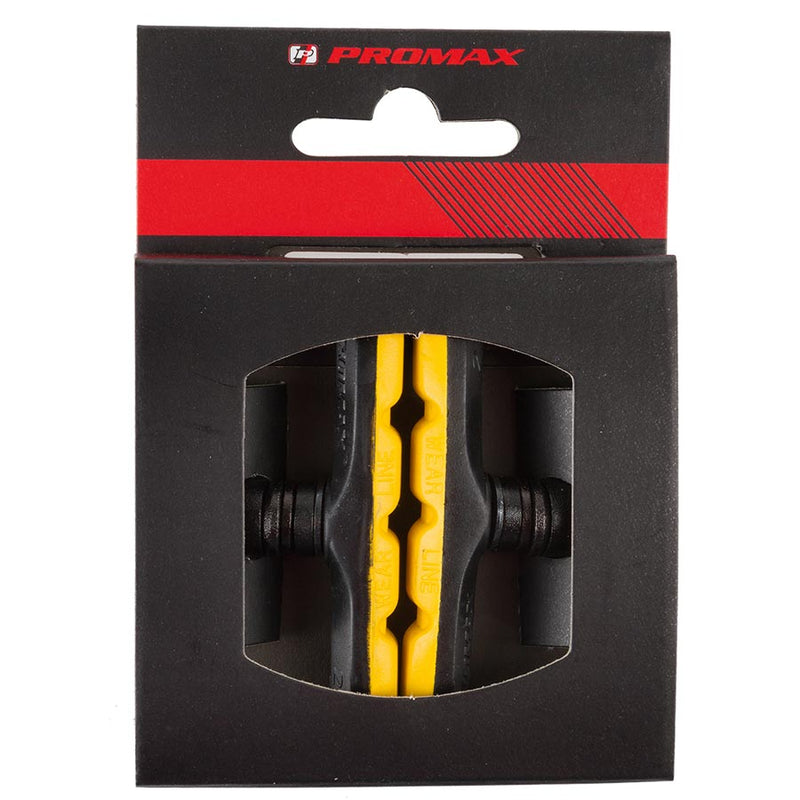 Load image into Gallery viewer, Promax 70 Y T Linear Pull Pads, Cartridge type V-Brake pads, All weather, Rubber, Pair