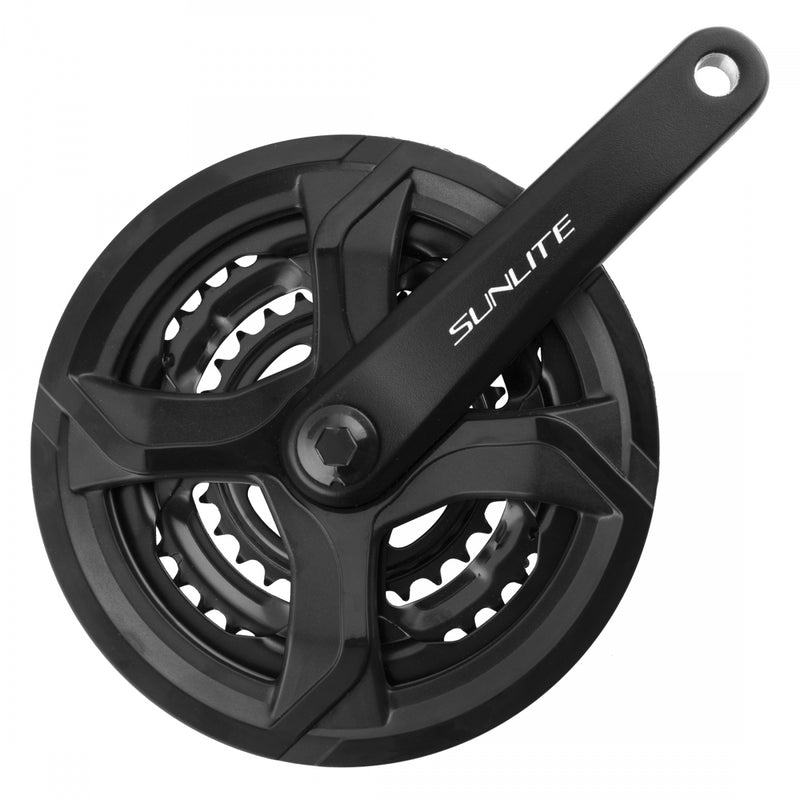 Load image into Gallery viewer, Sunlite-Alloy-Triple-170-mm-Triple-3x7-8-Speed-CKST0999-Bicycle-Crankset