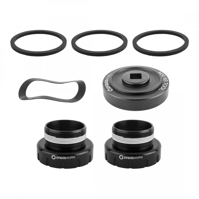 Load image into Gallery viewer, BOX Two M30-P Cranks 180mm 104 BCD Euro BB Included Aluminum Black